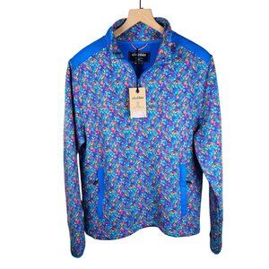 Chubbies Spades Quilted 1/4 Zip Size Medium Men Jacket Athleisure